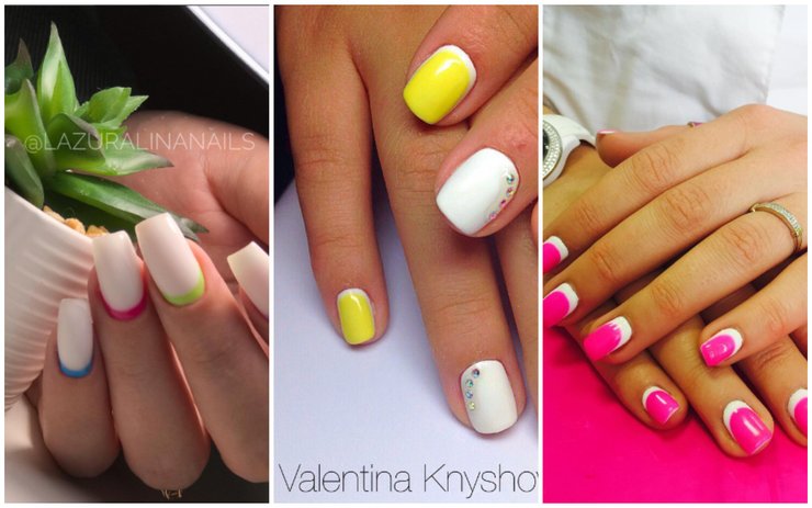 Обратный французский маникюр