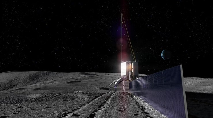 Луна, Blue Origin, солнечные панели