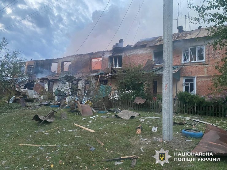 Последствия обстрела Сумской области