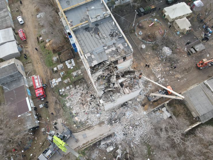 Газ, будинок, вибух, Нова Одеса