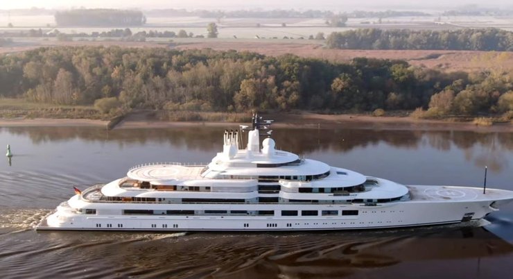 Суперяхта, шехерезада, яхта путина, владимир путин, санкции против россии, война в украине, российские олигархи