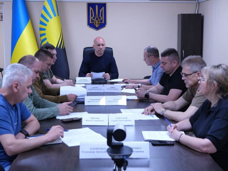 Заседание региональной комиссии по вопросам ТЭБ и ЧС Донецкой области.