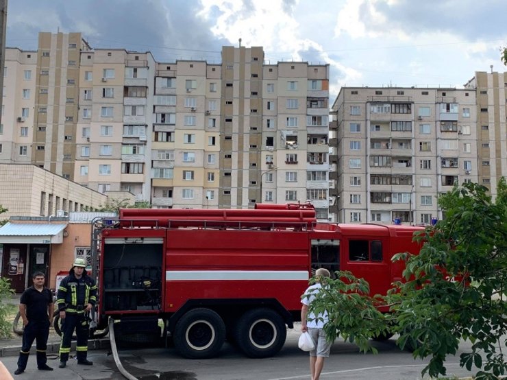 пожар, киев