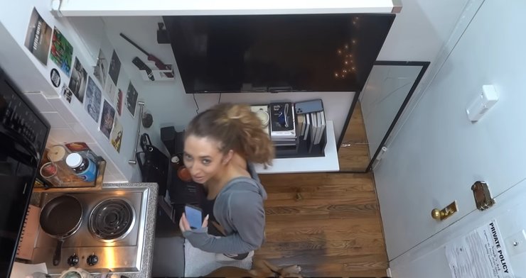 Самая крохотная квартира в Нью-Йорке, самая маленька квартира, нью-йорк, манхэттен