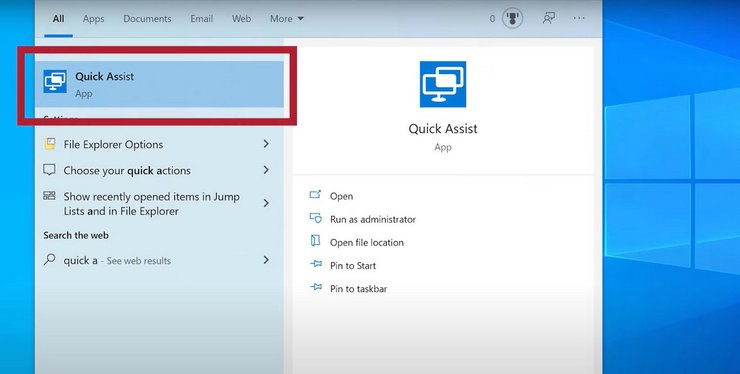 Quick Assist, швидка допомога Майкрософт, віддалене підключення до ПК