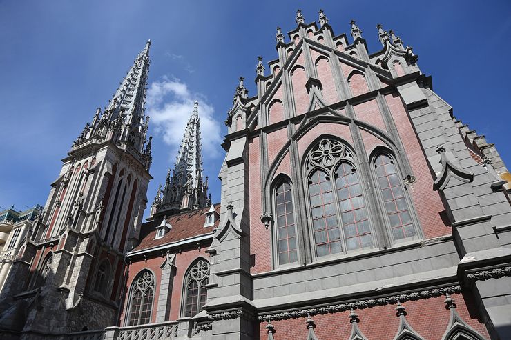 Киевский Костел после пожара