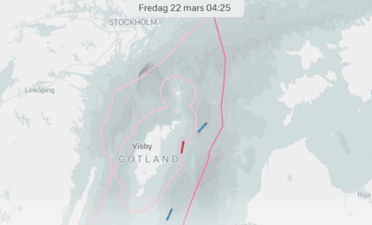 Танкер Zircone біля Готланда