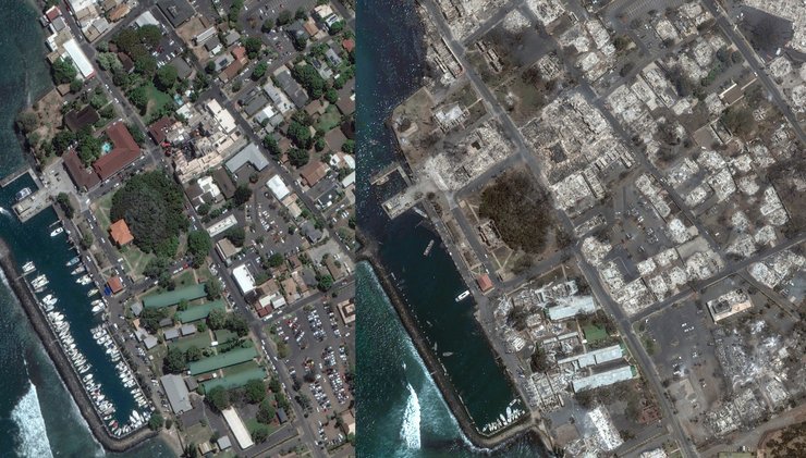 пожар, Гавайи, Гавайские острова, Мауи