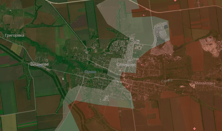 селидове вишневе карта