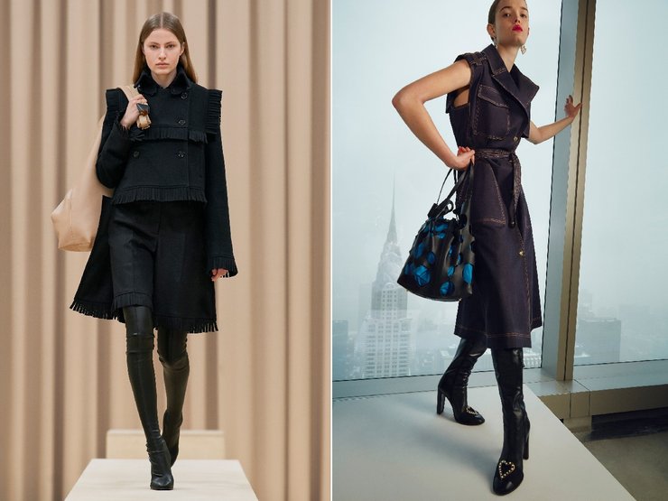 Тренды обуви, осень 2021, сапоги-чулки, обувь на платформе