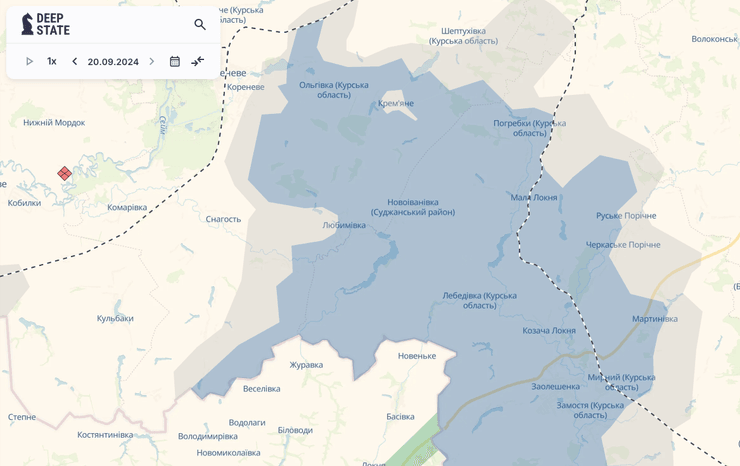 Курская область , Карта Deepstate Курская область, курск