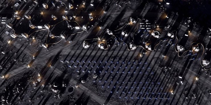 поселение, город, Луна, колонизация