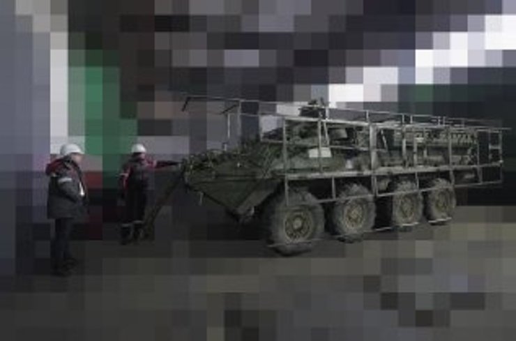 екрани на БТР Stryker