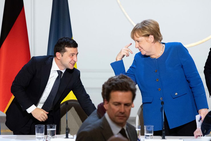 зеленский, меркель, нормандский саммит