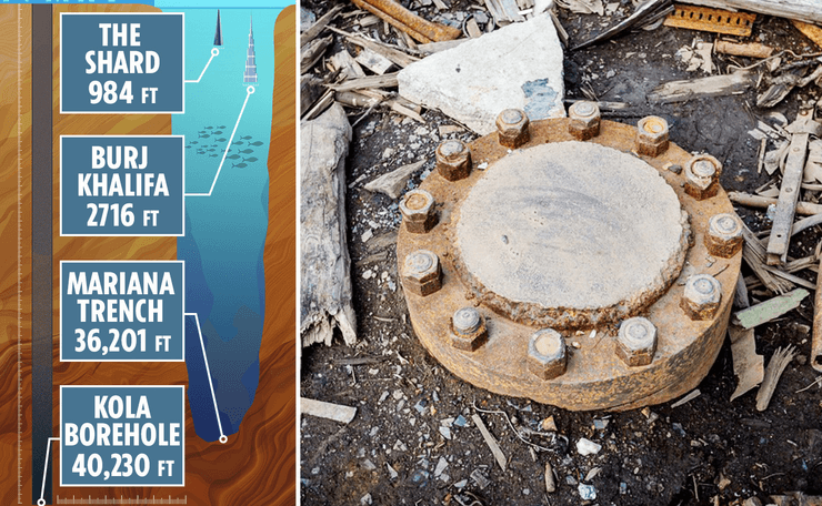 Бурова свердловина, Кольська надглибока свердловина, штучна діра, яма, шахтарі, вчені, шахта, поверхня Землі