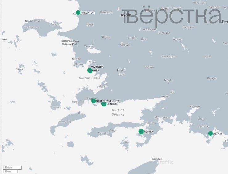 Где находятся яхта Путина и суда российских миллиардеров