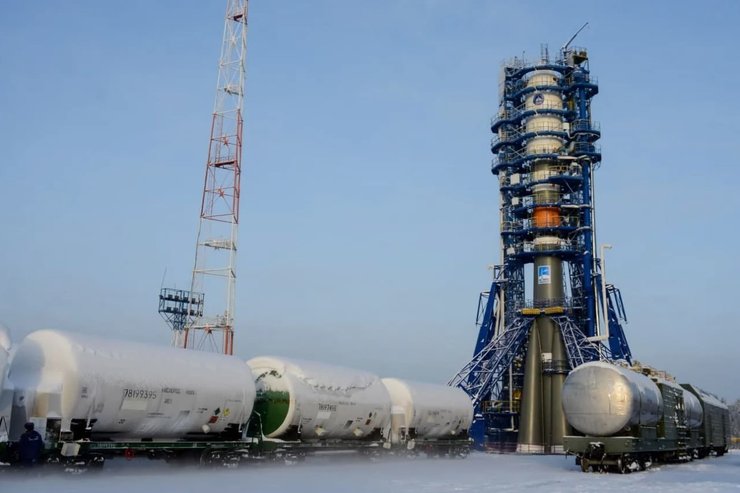 Запуск российского спутника