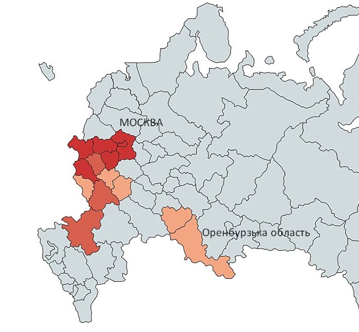 В ніч на 27 жовтня 193 дрони атакували 13 регіонів РФ