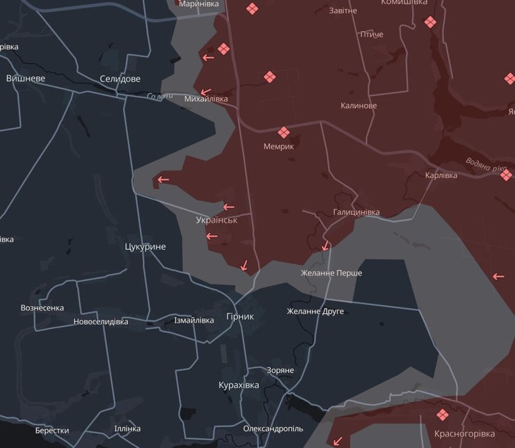 Бої біля Українська, фото