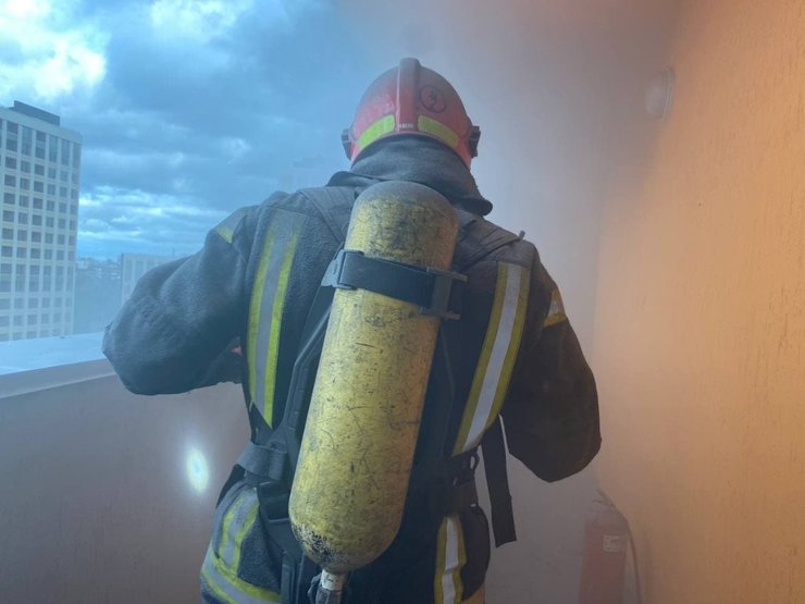 Пожар в Киеве