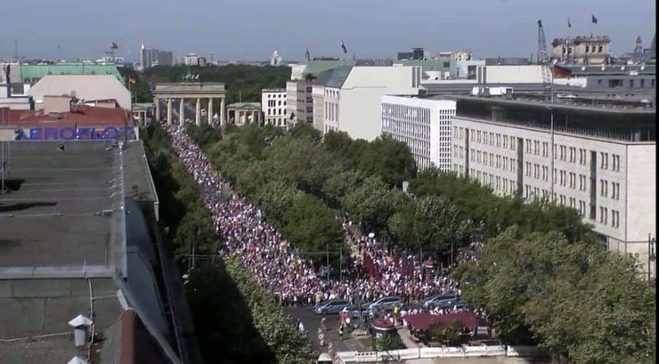 берлин, протесты
