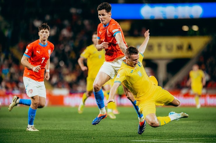 Збірна України в матчі проти Чехії