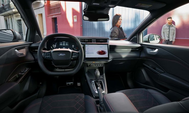салон Ford Puma, Ford Puma 2024, новый Ford Puma, кроссовер Ford