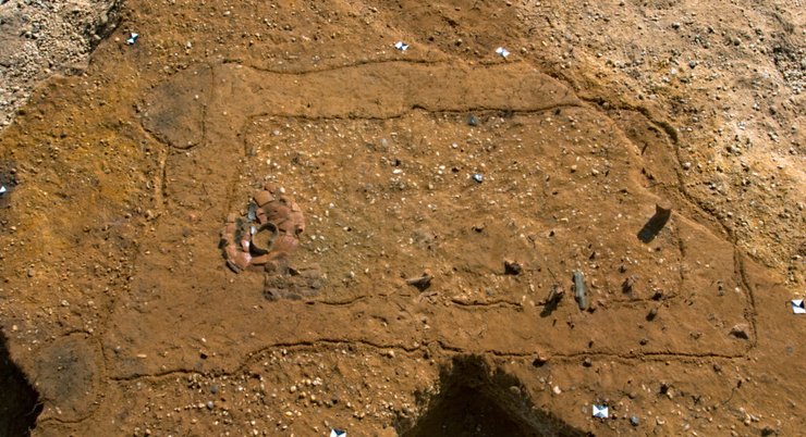 Погребения относятся к культуре шнуровой керамики