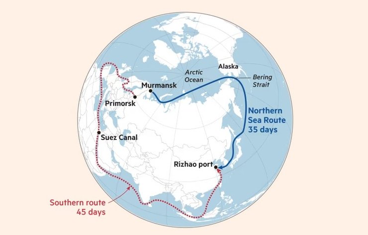 маршрут в Китай