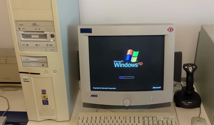 Windows XP на компьютере