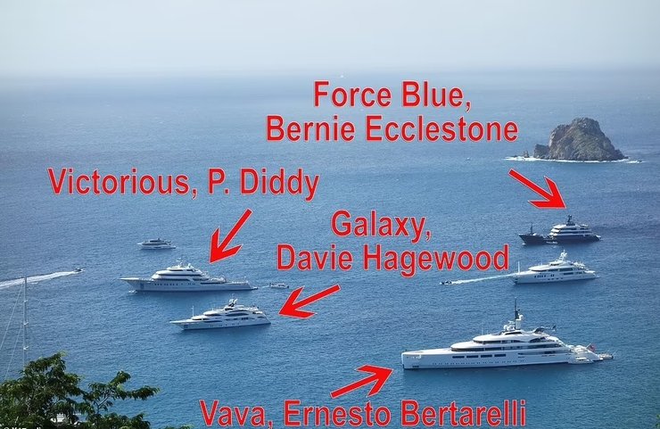 сен бартс, сен бартелеми, карибы, парад миллиардеров, яхты, яхты миллиардеров