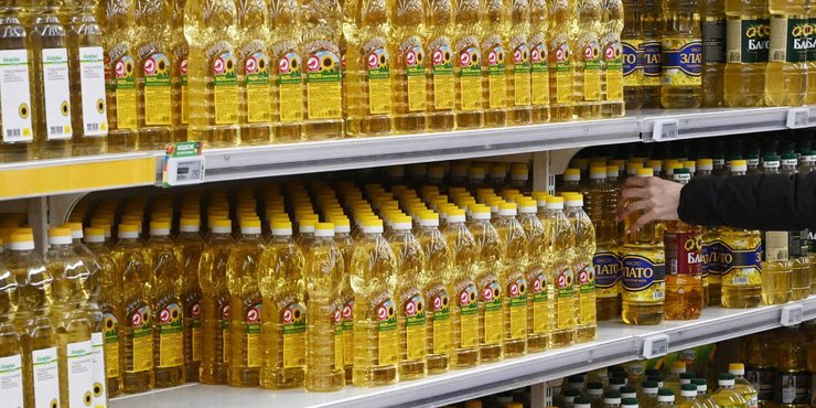 олія, магазин, прилавок