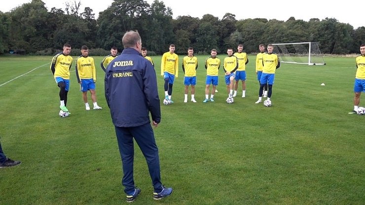 Тренировка сборной перед матчем Шотландия – Украина.