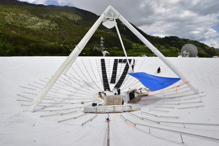 телепорт, антена, сонячні батареї