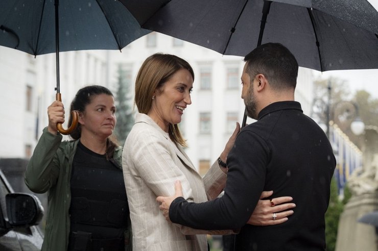 роберта метсола, владимир зеленский