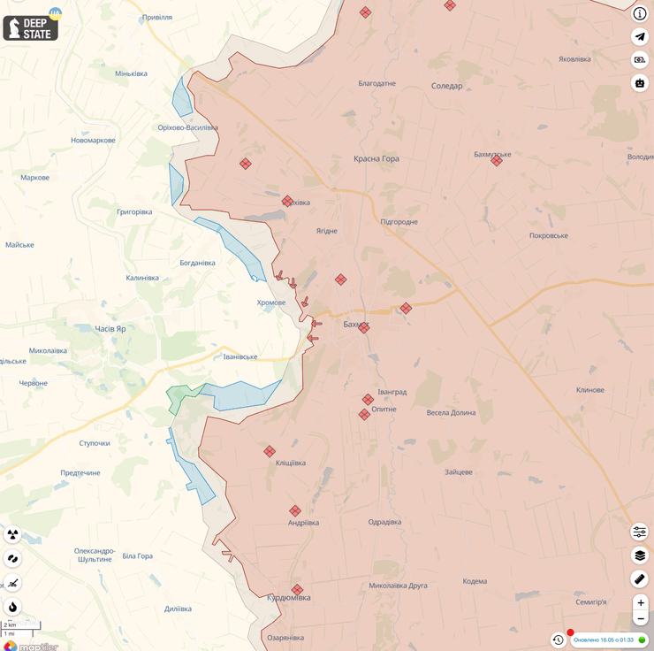 оборона бахмута