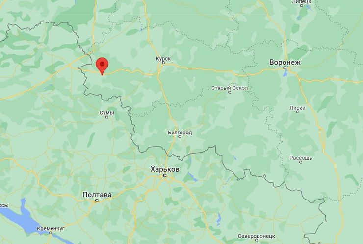 Рыльск, Россия, карта