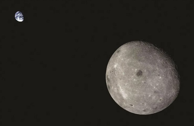 Луна, Земля