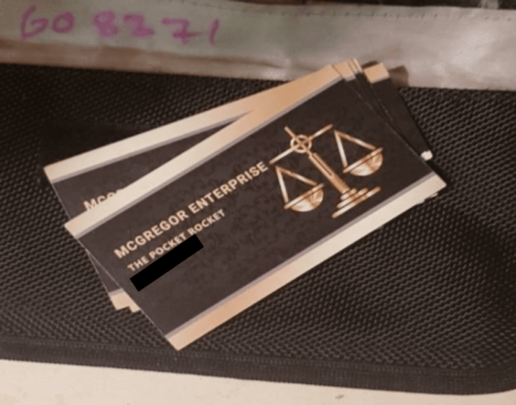 визитка, наркотики, Макuрегор