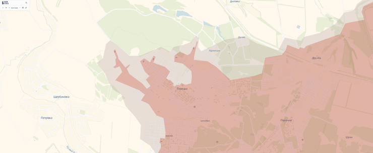 Ситуация в районе Торецка