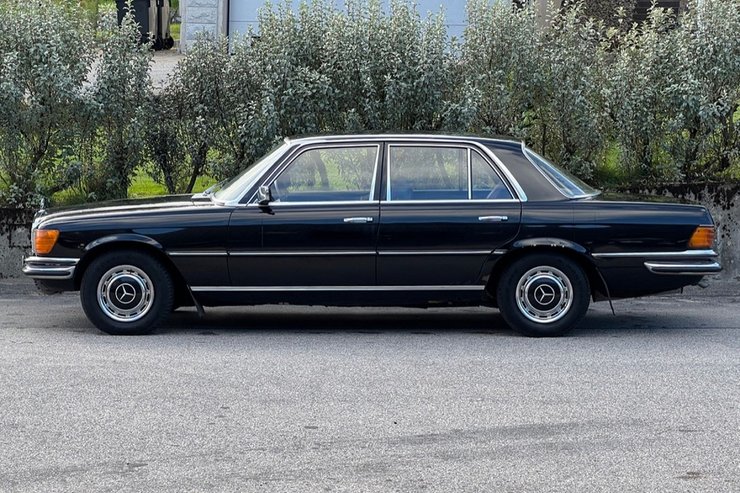 Mercedes S-Class W116,  Mercedes S-Class, Mercedes 280 S, авто короля Швеции, король Швеции, Карл XVI Густав