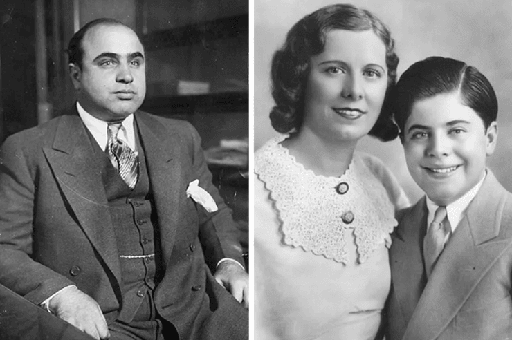 Аль Капоне, його дружина і син