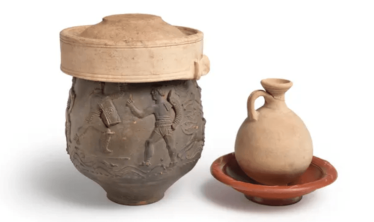 битва гладіаторів на вазі, знахідка, історія