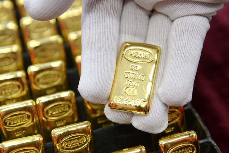 золото, россия