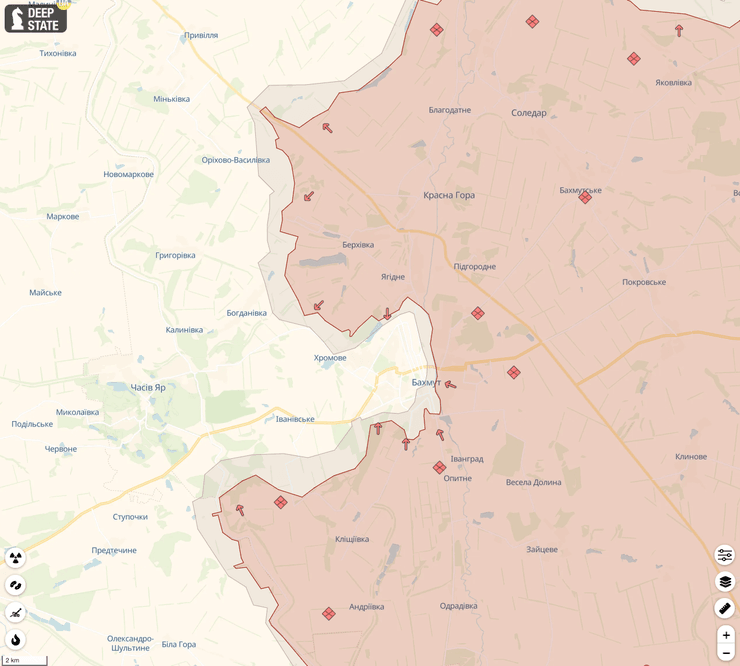 бои за бахмут