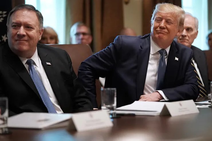 дональд трамп, майк помпео
