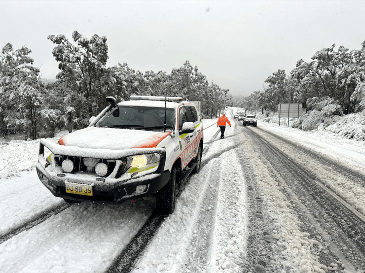 В Австралии выпал рекордный снег