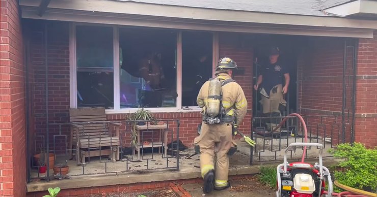 Взрыв литий-ионной батареи