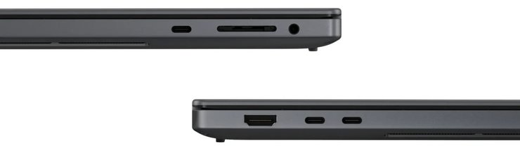 Порты Dell XPS 16 Creator Edition
