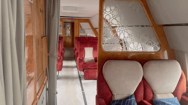 Інтер'єр літака Саддама Хусейна